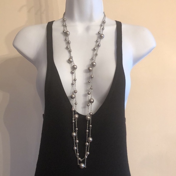 CURATED bundle faux pearl necklaces and stretch bracelet jewelry set - Picture 6 of 7